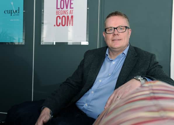 Phil Gripton, the new CEO of internet dating site Cupid. Investment group Kestrel have just bought more shares in the Edinburgh based company. Picture: TSPL