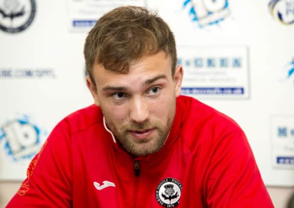 Partick Thistle's Conrad Balatoni speaks to the media ahead of taking on Hibernian. Picture: SNS