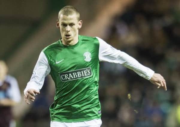 Hibernian midfielder Scott Robertson out to prove he is made of sterner stuff. Picture: TSPL