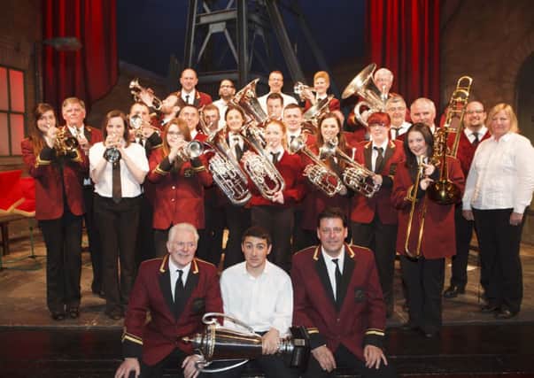 Brassed off at The King's Theatre, Edinburgh.  Members of Dalkieth and Monktonhall Brass Band appear alonside the cast.  Picture: Toby Williams
