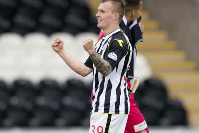 Gregg Wylde celebrates at full time. Picture: SNS