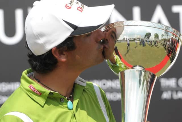 Felipe Aguilar ended his six-year drought after his ten-under-par final round sealed his second European Tour win. Picture: Getty