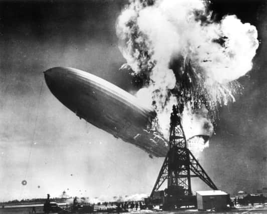 The Hindenburg disaster in New Jersey, which marked the end of passenger-carrying airships. Picture: Getty