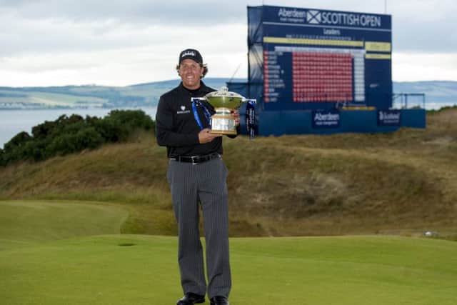 Phil Mickelson went on to win The Open following last years Scottish Open victory at Castle Stuart in Inverness. Picture: SNS