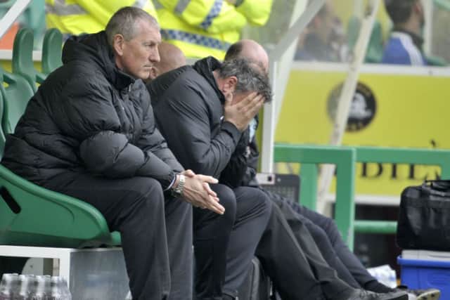 Hibs manager Terry Butcher is preparing the team for their penultimate game Picture: Ian Rutherford