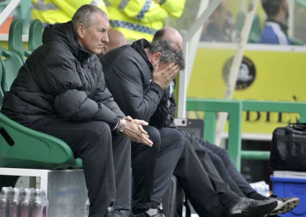 Hibs manager Terry Butcher is preparing the team for their penultimate game Picture: Ian Rutherford