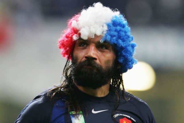 Sebastien Chabal pictured celebrating France's win over New Zealand in the 2007 Rugby World Cup quarter final. Picture: Getty