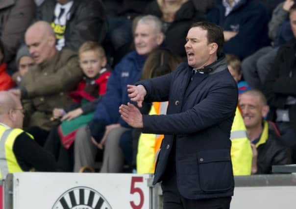 Ross County manager Derek Adams is hoping for a crucial goal against Hibernian tomorrow Picture: SNS