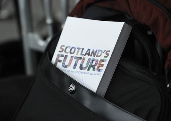 The white paper for an independent Scotland. Picture: Robert Perry