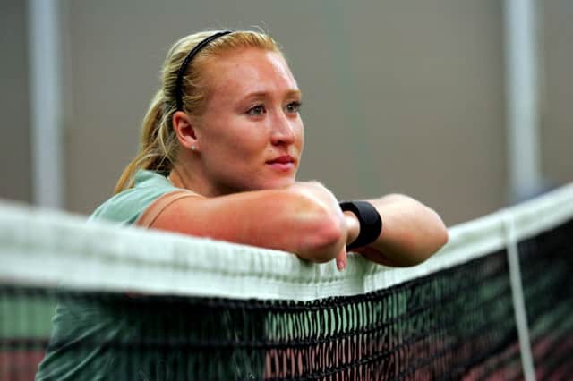 Elena Baltacha came to the UK when she was five and started winning age-group Scottish titles from the age of 12. Picture: Simon Price
