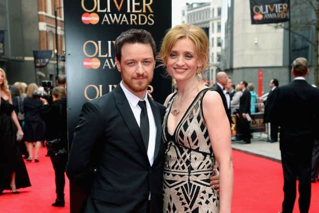 James McAvoy and Anne Marie Duff. Picture: Getty