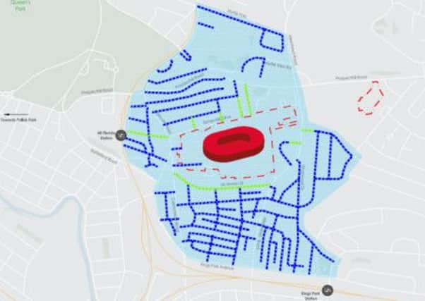 Glasgow 2014 traffic plan for Hampden park. Picture: Contributed
