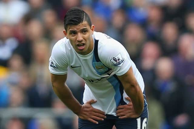 Sergio Aguero: Groin injury. Picture: Getty