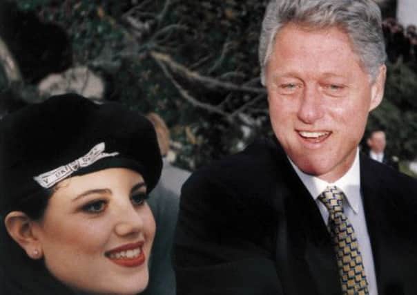 Clinton and Lewinsky at a White House party in 1996. Picture: AP