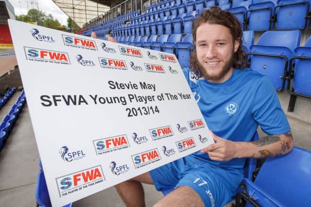 Stevie May says his prolific goalscoring season has all come down to confidence. Picture: Steve Welsh