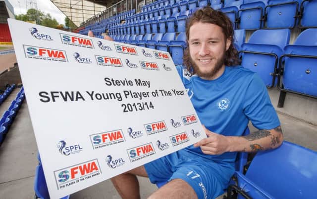 Stevie May says his prolific goalscoring season has all come down to confidence. Picture: Steve Welsh