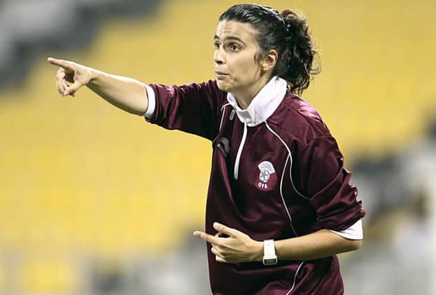 Helena Costa, pictured during her time coaching the Qatar women's team. Picture: Miguel Boavida