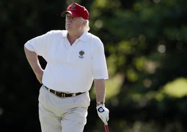 Donald Trump has been given the go-ahead to shore up the 14th green at Doonbeg. Picture: AP