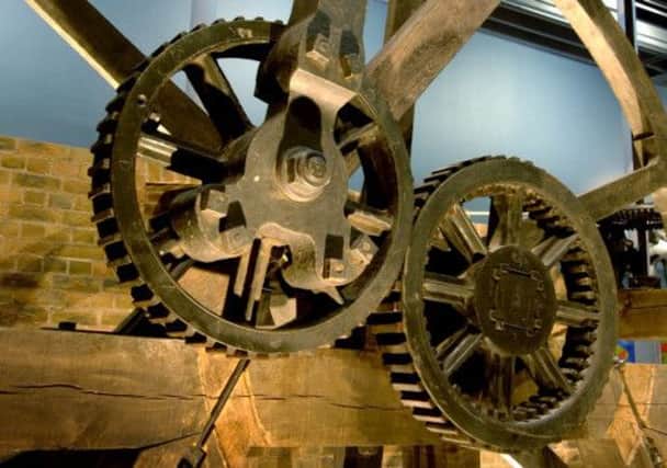 The Boulton and Watt beam engine at the National Museum of Scotland