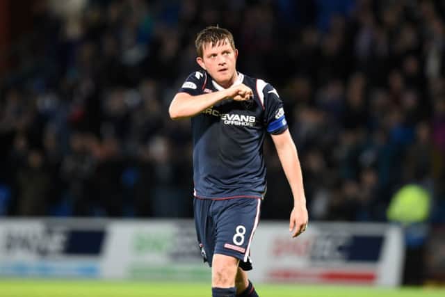 Richard Brittain: Crucial penalty. Picture: SNS