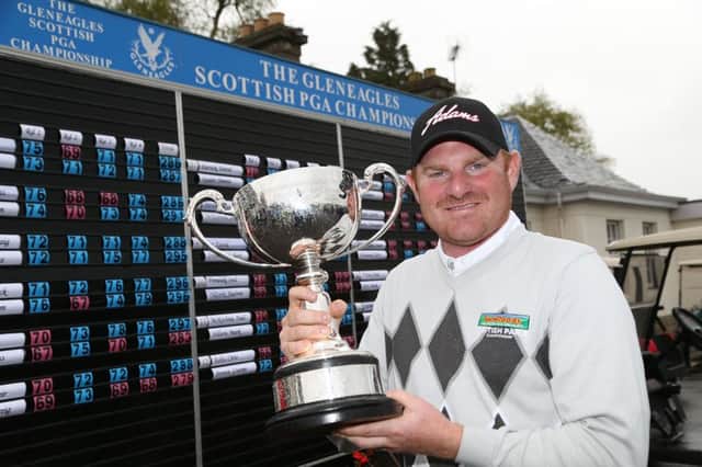 Gareth Wright claimed a one-shot victory in the Gleneagles Scottish PGA Championship. Picture: Andy Forman