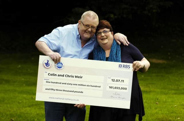 Colin and Chris Weir celebrate their £161m lottery win in 2011. Picture: Phil Wilkinson
