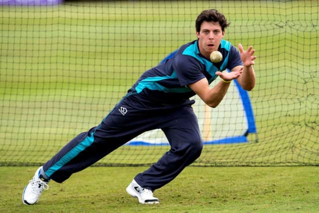 Freddie Coleman gets in some extra training ahead of Scotlands match against England at Mannofield today. Picture: SNS