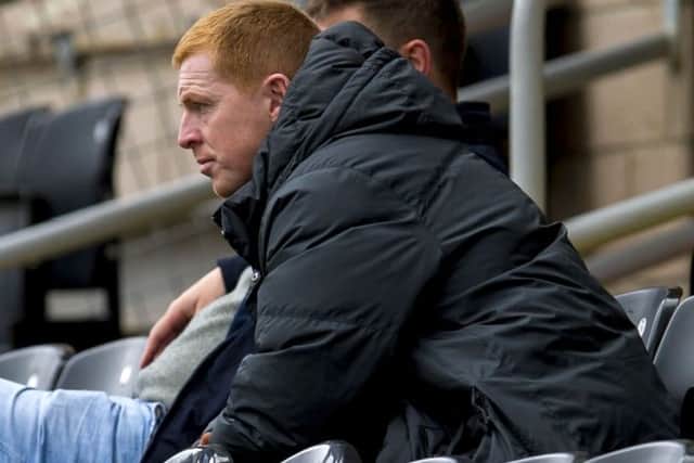 Neil Lennon, pictured watching Celtic Under-20s yesterday.  Picture: SNS
