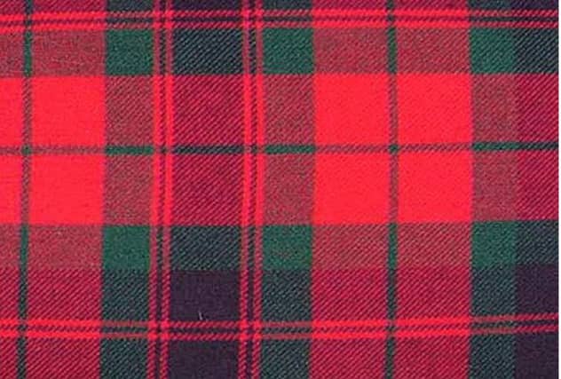The modern Fraser tartan. Picture: Contributed