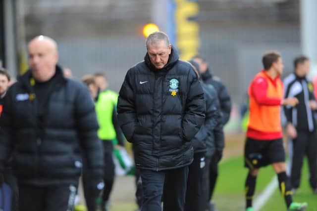 Hibs boss Terry Butcher has vowed he won't quit and that he is the man to stop the rot. Picture: TSPL