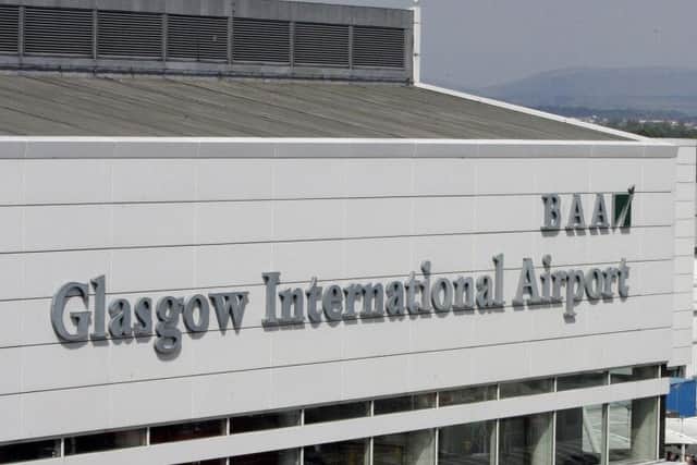 Passenger numbers at Glasgow Airport rose to more than 576,300 last month. Picture: PA