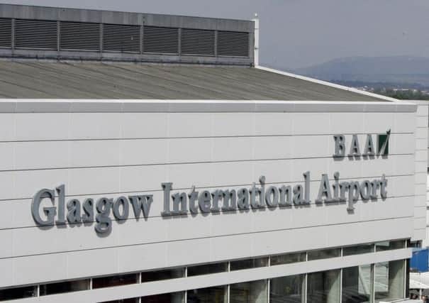 Passenger numbers at Glasgow Airport rose to more than 576,300 last month. Picture: PA