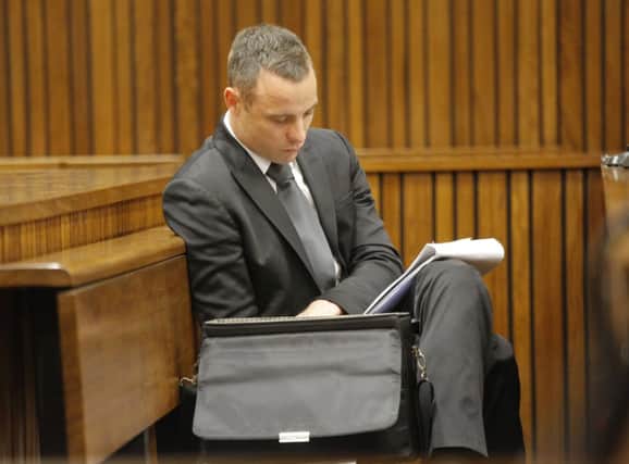 Pistorious in the dock. Picture: Reuters