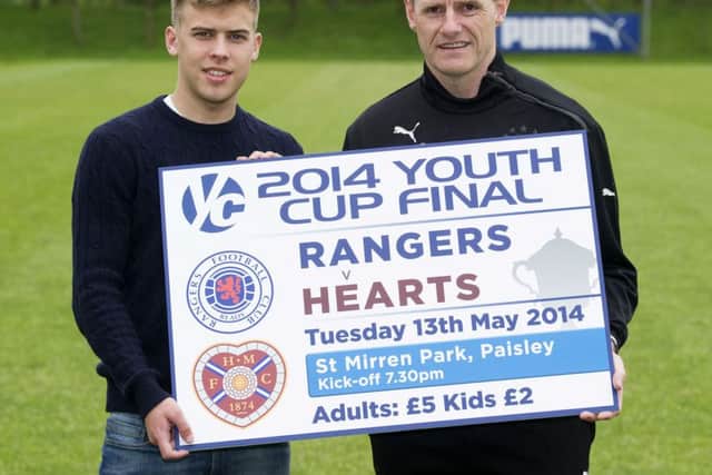 Rangers U20 captain Andy Murdoch (left) and Gordon Durie. Picture: SNS