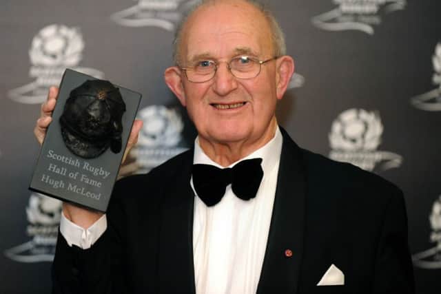 Hugh McLeod was inducted into Scottish Rugby's Hall of Fame last year. Photograph: Jane Barlow