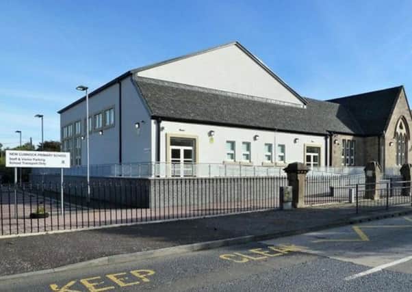 New Cumnock Primary School in East Ayrshire where a classroom ceiling collapsed injuring three children Picture: geograph.co.uk
