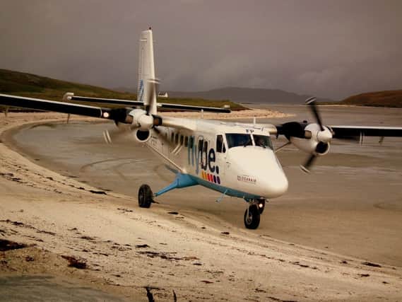 Barra airport's runway is inaccessible at high tide. Picture: calflier001