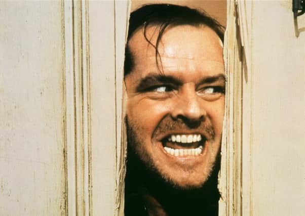 Jack Nicholson in the classic Heres Johnny scene in horror film The Shining. Picture: AP
