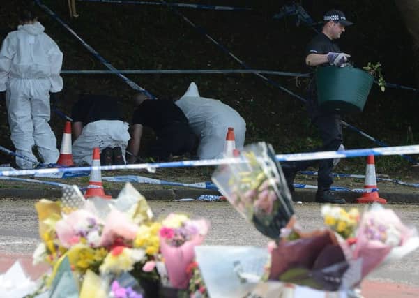 The scene of the shooting in Willowbrae. Picture: Neil Hanna
