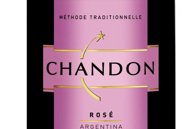 Rose Murray Brown - Argentinian Fizz:
Chandon Brut Rose NV Argentina
(£13.99 bt available from 1 July at Majestic Wine; also available in Gaucho restaurants and Mitchells & Butler pubs)
