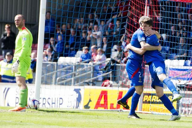 Ryan Christie, right, will extend his stay at Inverness after signing a two-year deal. Picture: SNS