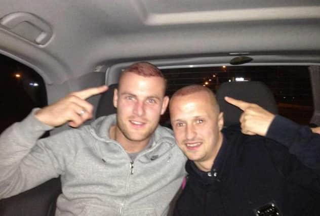 Anthony Stokes, left, and Leigh Griffiths. Picture: KLS Hair