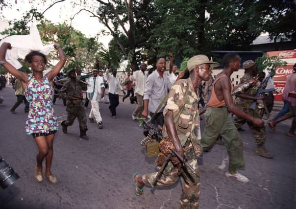 On this day in 1997 rebel troops entered Kinshasa, capital of Zaire. Picture: Getty