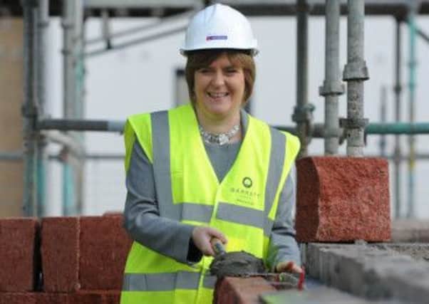 Deputy First Minister Nicola Sturgeon extra cash for the Help to Buy (Scotland) scheme. Picture: TSPL