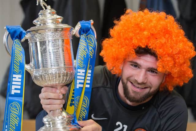 Dundee Utds Nadir Ciftci  looks ahead to their William Hill Cup Final at Parkhead. Picture: Steve Welsh
