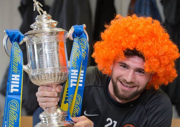 Dundee Utds Nadir Ciftci  looks ahead to their William Hill Cup Final at Parkhead. Picture: Steve Welsh