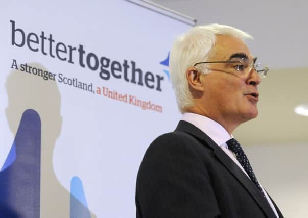 The performance of Better Together campaign leader Alistair Darling has been scrutinized. Picture: JP