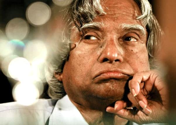 Dr A.P.J. Abdul Kalam has an honorary degree from Edinburgh University.  Picture: AP