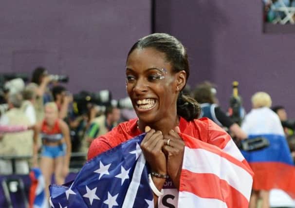 The 400m runner DeeDee Trotter was one of the star attractions at the glitzy American Track League. Picture: Getty