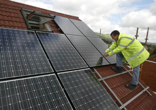 Solar panels could provide one-sixth of Scotland's demands for electricity. Picture: PA